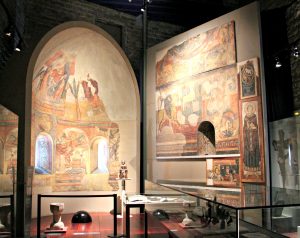 Pinturas de San Salvador de Polinyà en el Museu Diocesà de Barcelona.